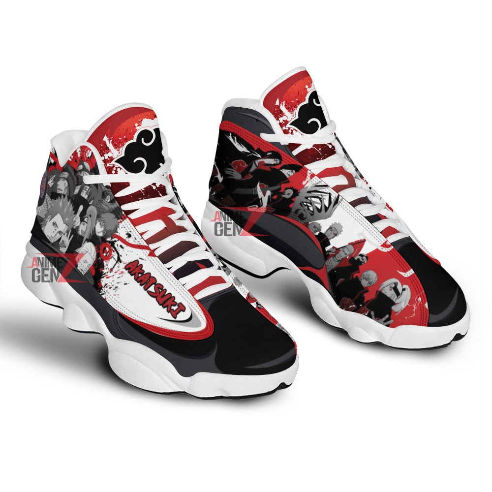 Naruto Akatsuki Air Jordan 13 Sneakers Custom Anime Shoes