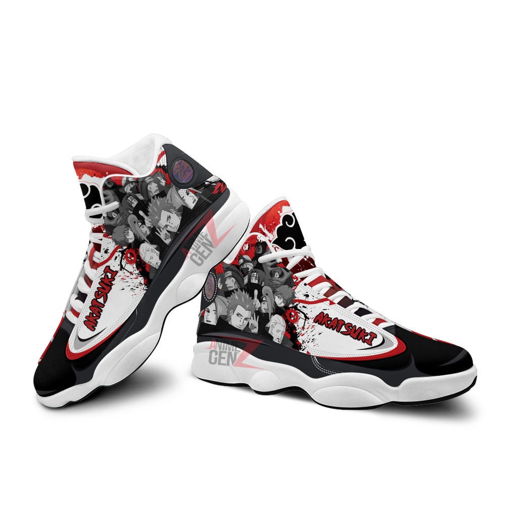 Naruto Akatsuki Air Jordan 13 Sneakers Custom Anime Shoes