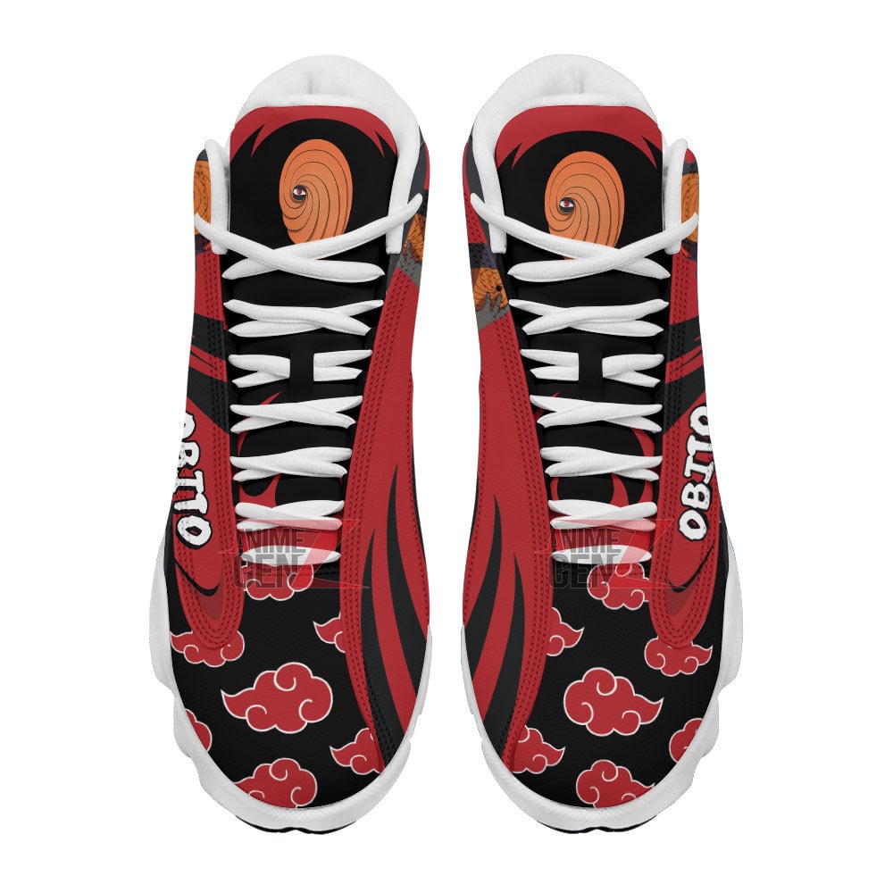 Naruto Akatsuki Obito Air Jordan 13 Sneakers Custom Anime Shoes