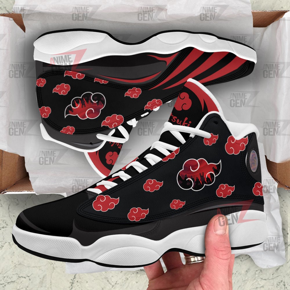 Naruto Akatsuki Air Jordan 13 Sneakers Custom Anime Shoes