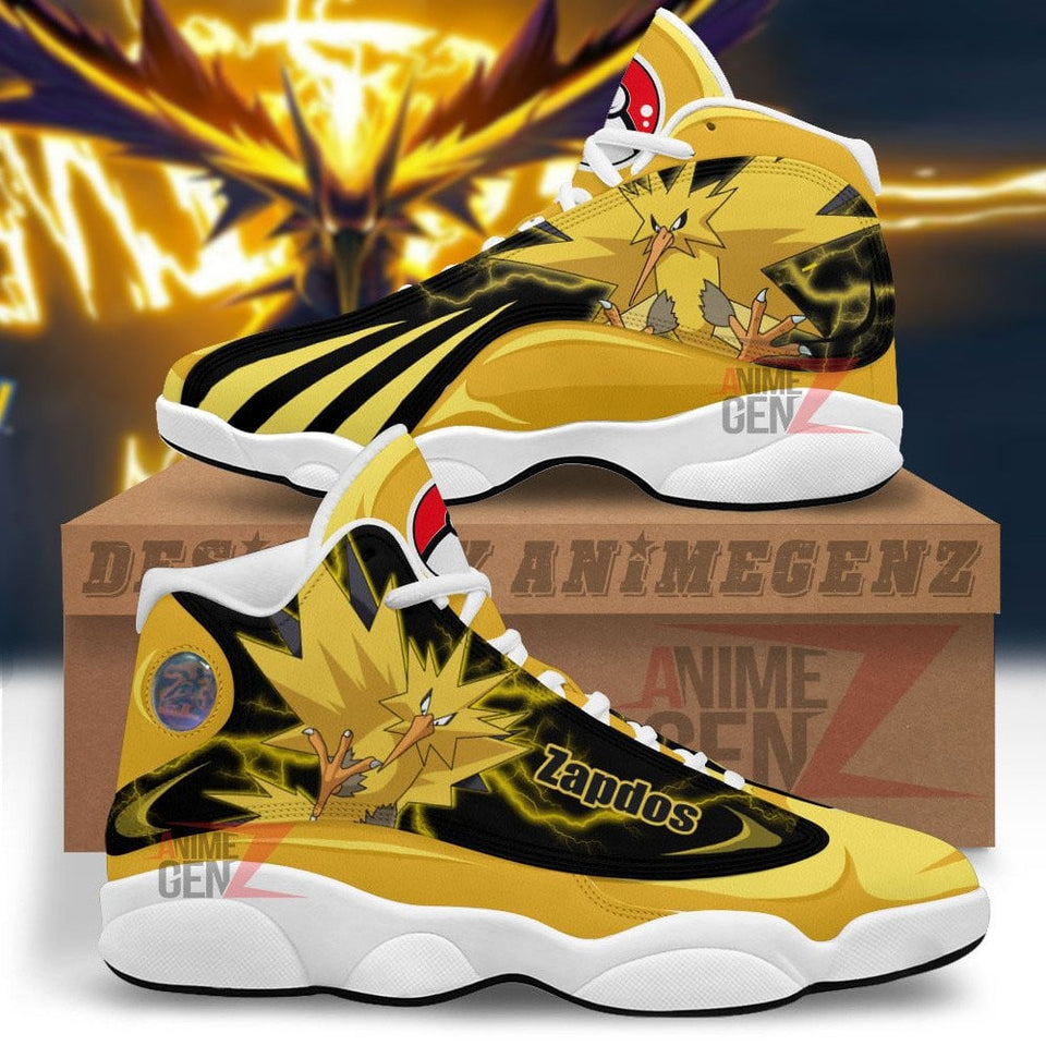 Pokemon Zapdos Air Jordan 13 Sneakers Custom Anime Shoes