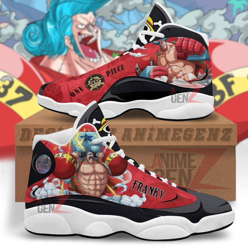 One Piece Franky Air Jordan 13 Sneakers Custom Animes Shoes