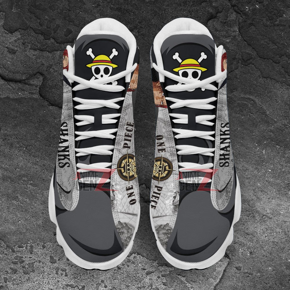 One Piece Shanks Air Jordan 13 Sneakers Custom Anime Shoes