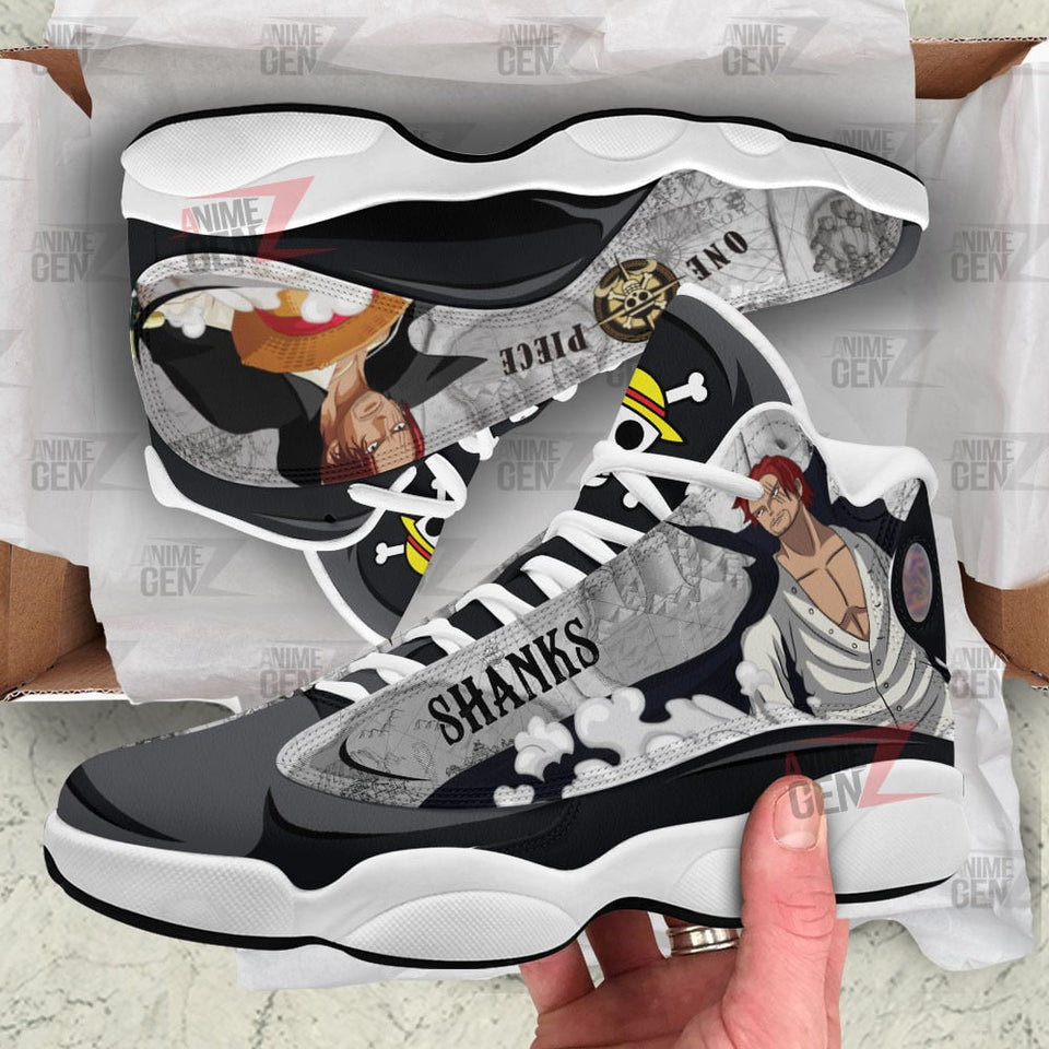 One Piece Shanks Air Jordan 13 Sneakers Custom Anime Shoes