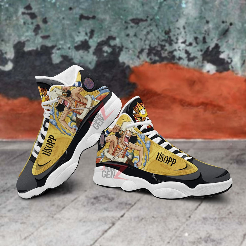 One Piece Usopp Air Jordan 13 Sneakers Custom Anime Shoes