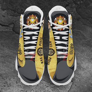 One Piece Usopp Air Jordan 13 Sneakers Custom Anime Shoes