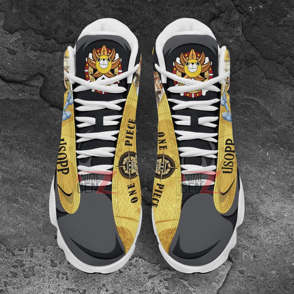One Piece Usopp Air Jordan 13 Sneakers Custom Anime Shoes