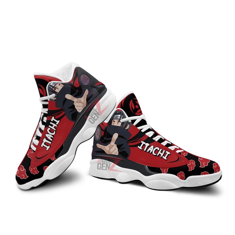 Naruto Akatsuki Uchiha Itachi Air Jordan 13 Sneakers Custom Anime Shoes