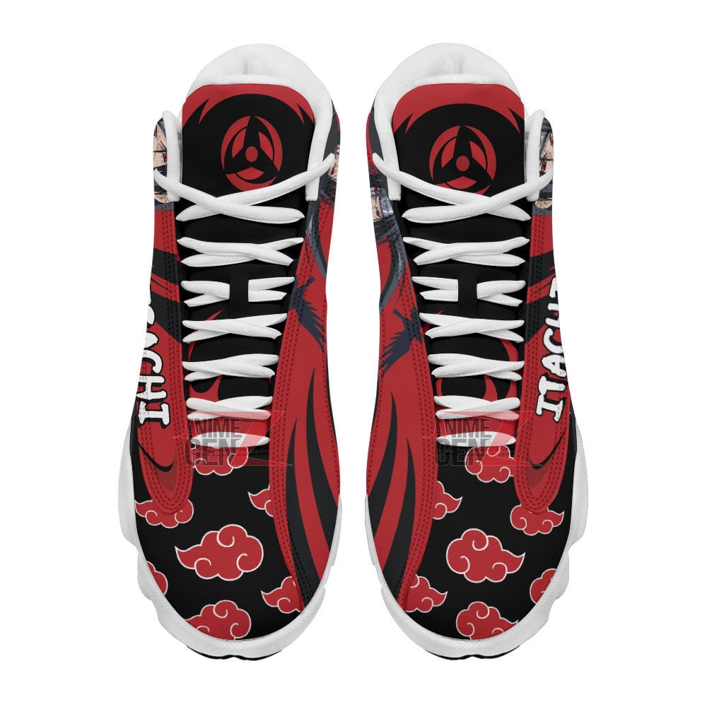 Naruto Akatsuki Uchiha Itachi Air Jordan 13 Sneakers Custom Anime Shoes