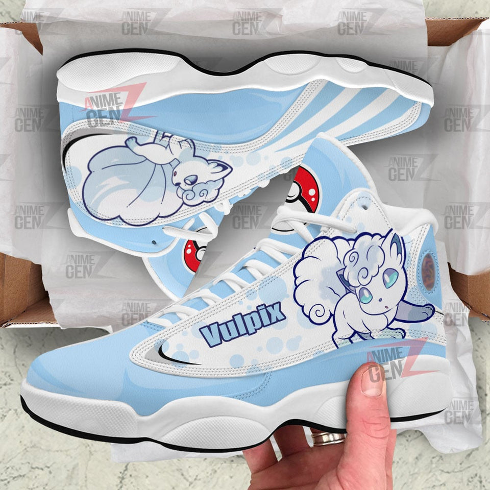 Pokemon Vulpix alola Air Jordan 13 Sneakers Custom Anime Shoes