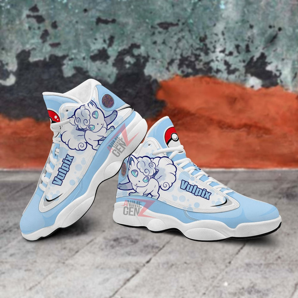 Pokemon Vulpix alola Air Jordan 13 Sneakers Custom Anime Shoes