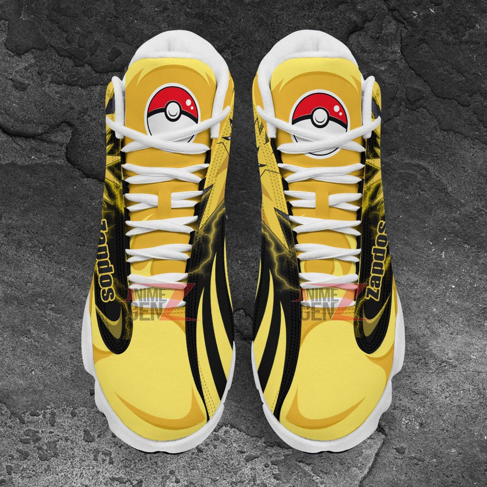 Pokemon Zapdos Air Jordan 13 Sneakers Custom Anime Shoes