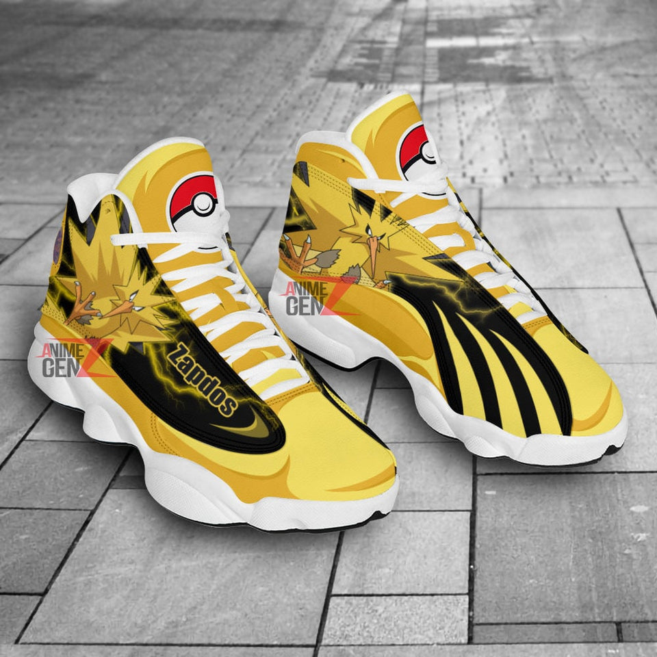 Pokemon Zapdos Air Jordan 13 Sneakers Custom Anime Shoes