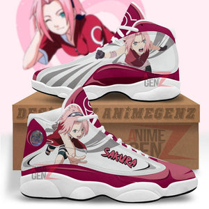 Naruto Haruno Sakura Air Jordan 13 Sneakers Custom Anime Shoes