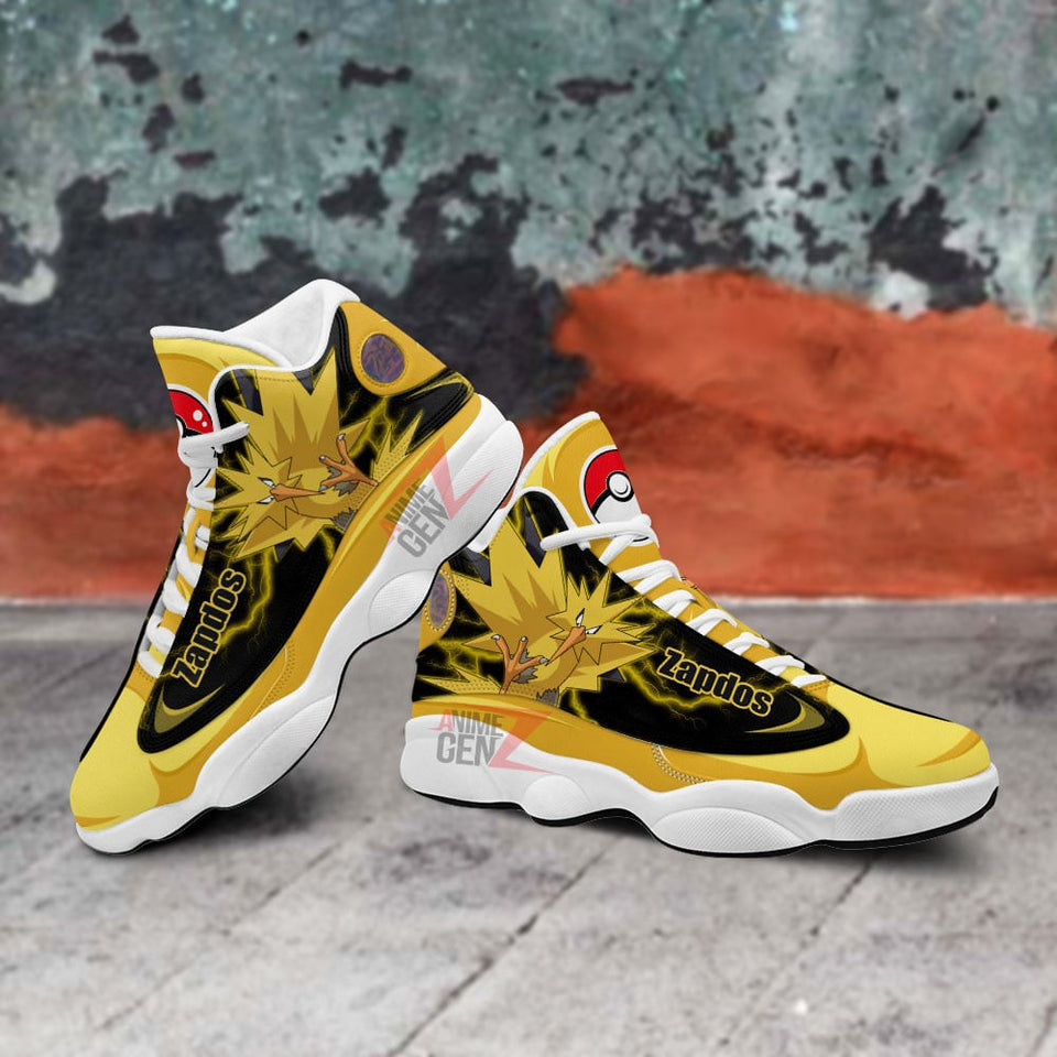 Pokemon Zapdos Air Jordan 13 Sneakers Custom Anime Shoes