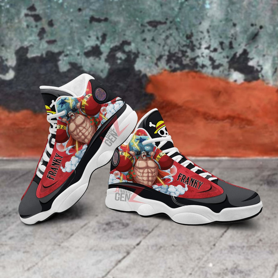 One Piece Franky Air Jordan 13 Sneakers Custom Animes Shoes