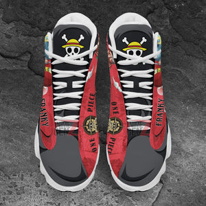 One Piece Franky Air Jordan 13 Sneakers Custom Animes Shoes