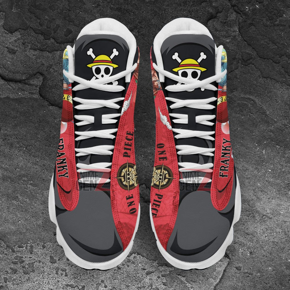 One Piece Franky Air Jordan 13 Sneakers Custom Animes Shoes