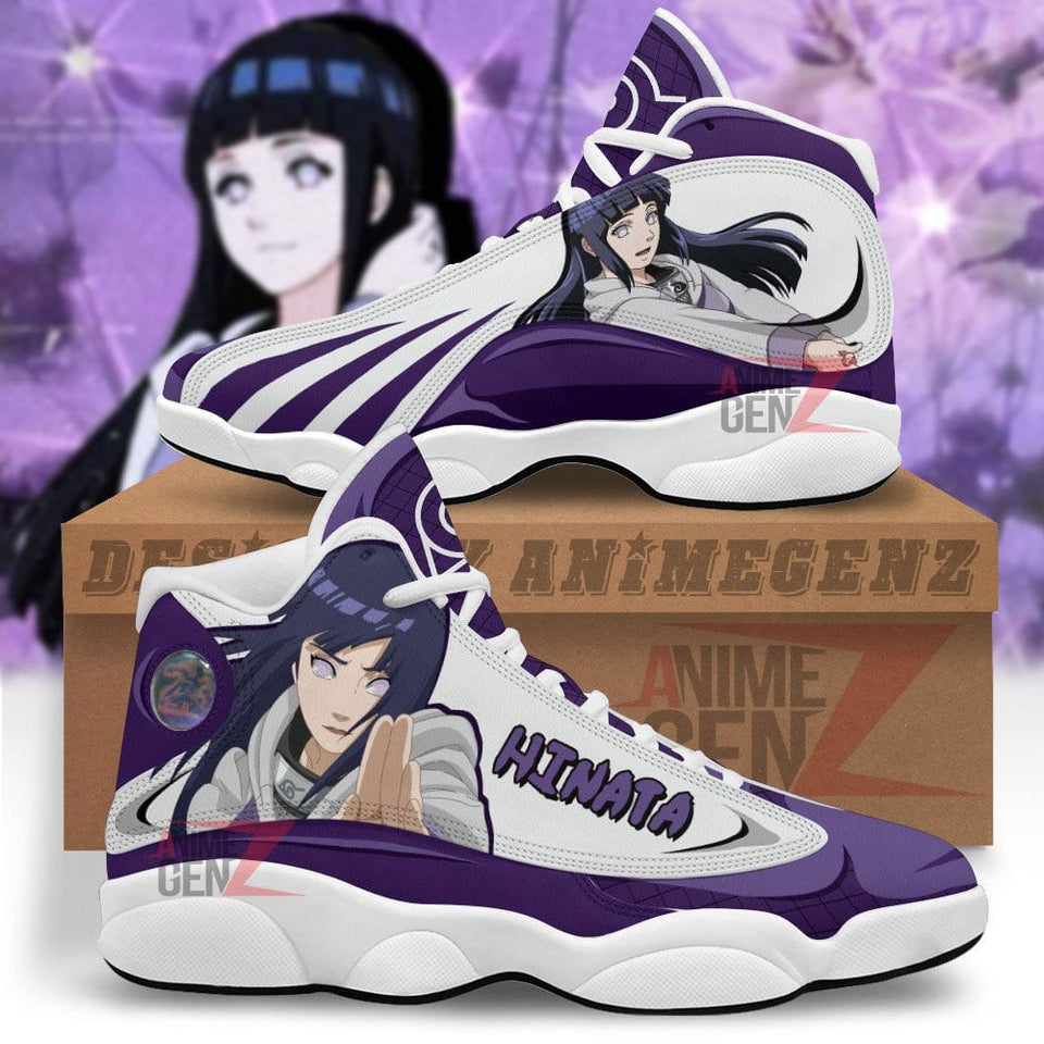 Naruto Hyuga Hinata Air Jordan 13 Sneakers Custom Anime Shoes