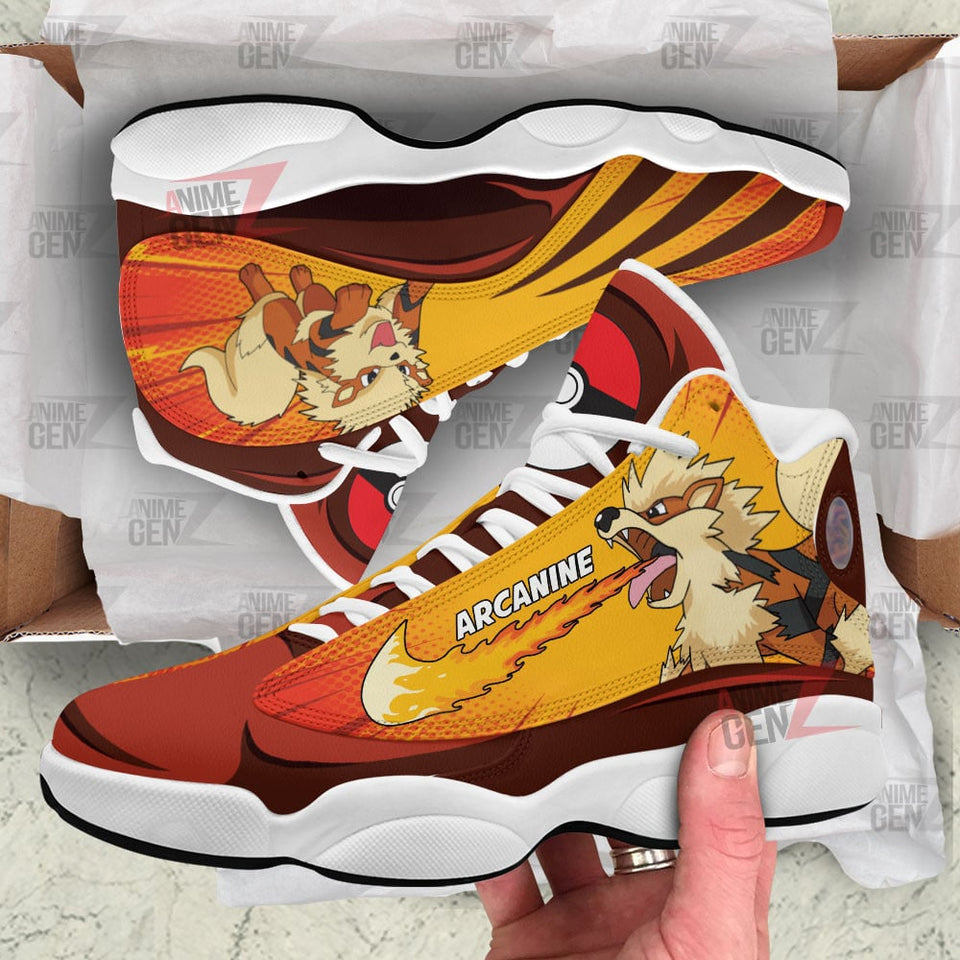Pokemon Arcanine Air Jordan 13 Sneakers Custom Anime Shoes