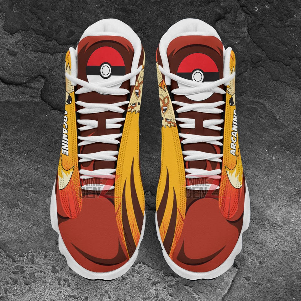 Pokemon Arcanine Air Jordan 13 Sneakers Custom Anime Shoes