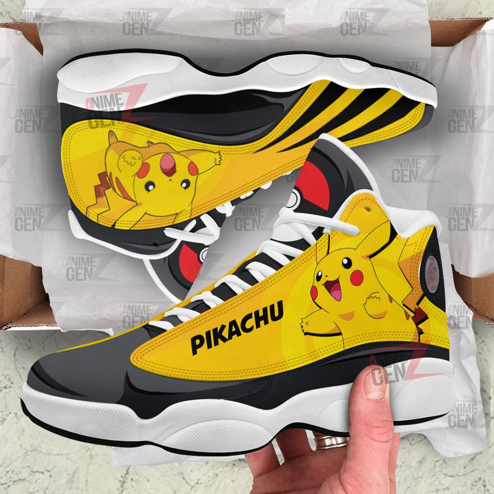 Pokemon Pikachu Air Jordan 13 Sneakers Custom Anime Shoes