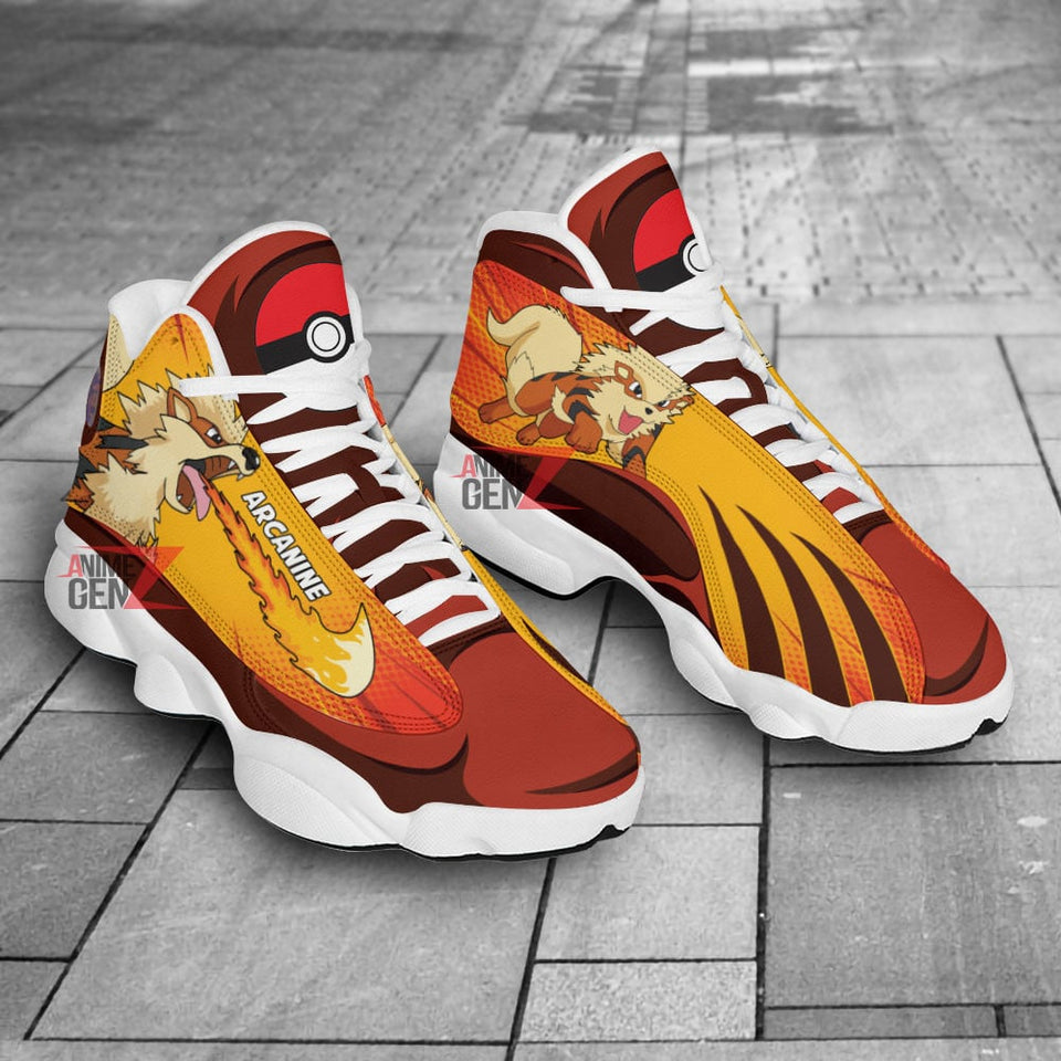 Pokemon Arcanine Air Jordan 13 Sneakers Custom Anime Shoes