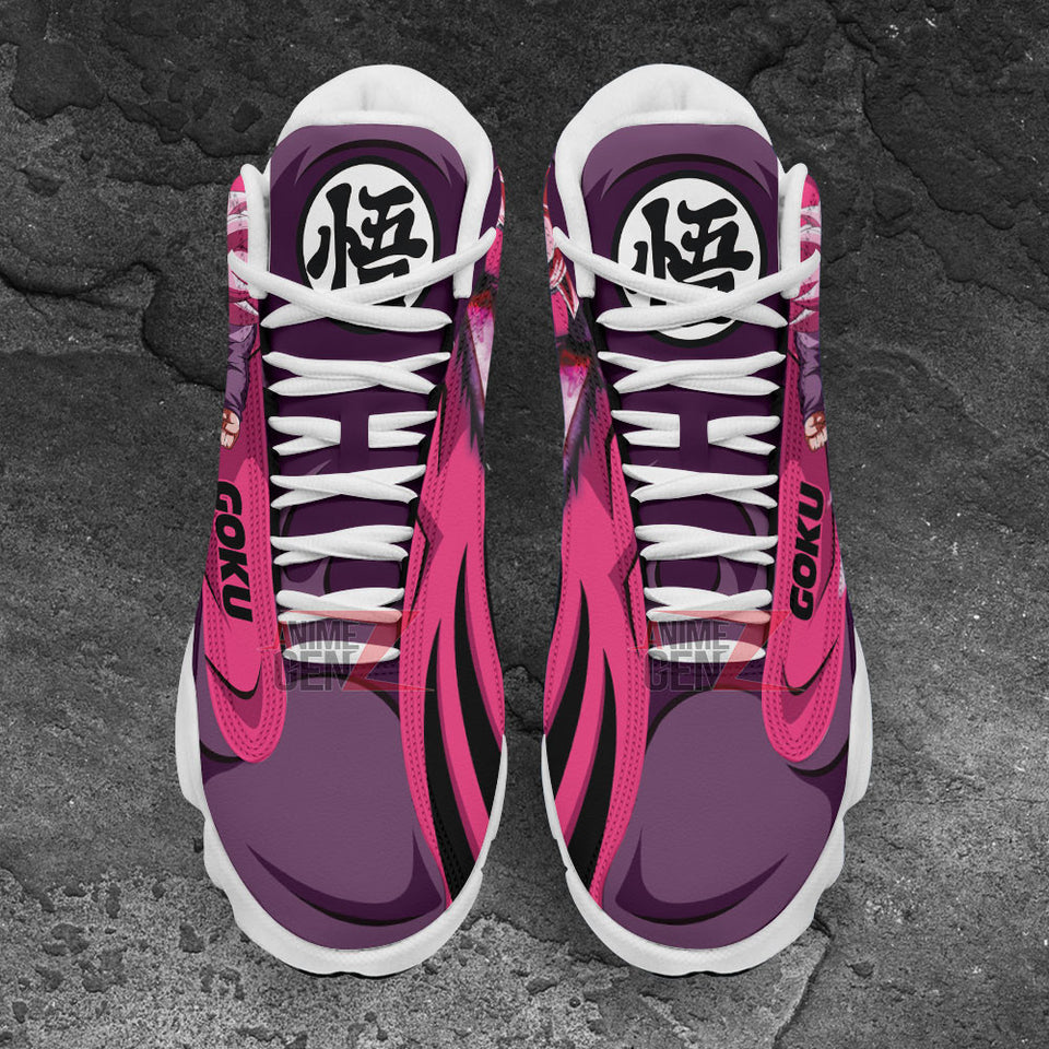 Dragon Ball Sneakers Goku Black Rose Air Jordan 13 Sneakers Custom Anime Shoes