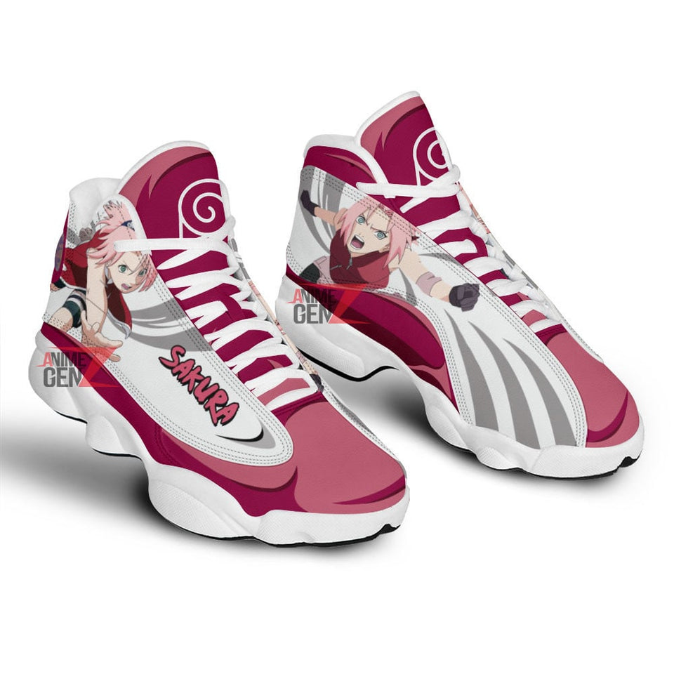 Naruto Haruno Sakura Air Jordan 13 Sneakers Custom Anime Shoes