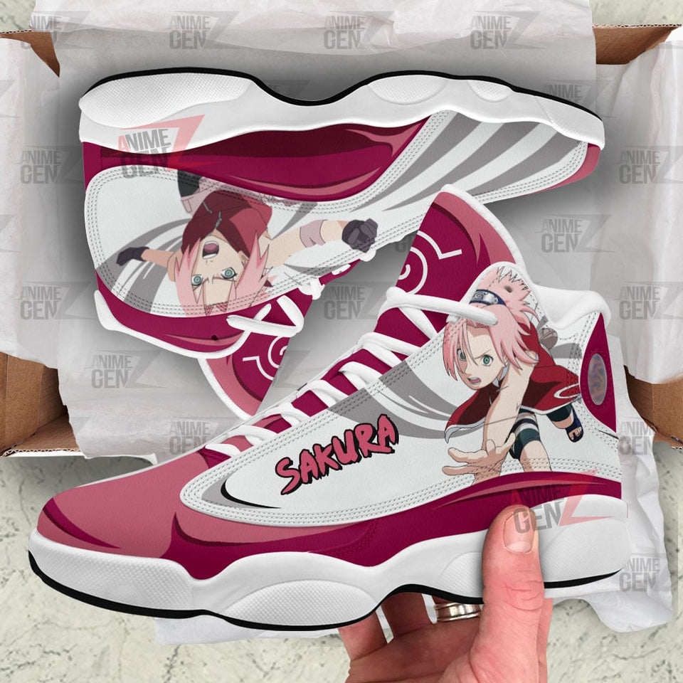 Naruto Haruno Sakura Air Jordan 13 Sneakers Custom Anime Shoes