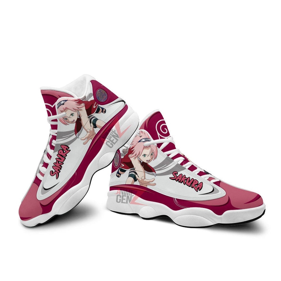 Naruto Haruno Sakura Air Jordan 13 Sneakers Custom Anime Shoes