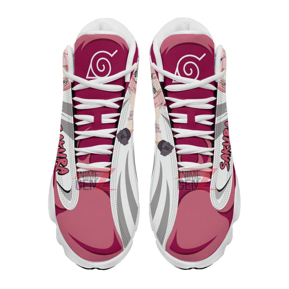 Naruto Haruno Sakura Air Jordan 13 Sneakers Custom Anime Shoes