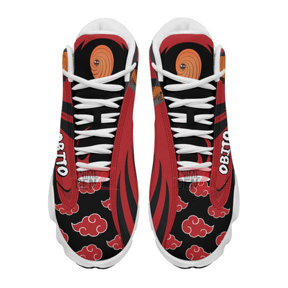 Naruto Akatsuki Obito Air Jordan 13 Sneakers Custom Anime Shoes