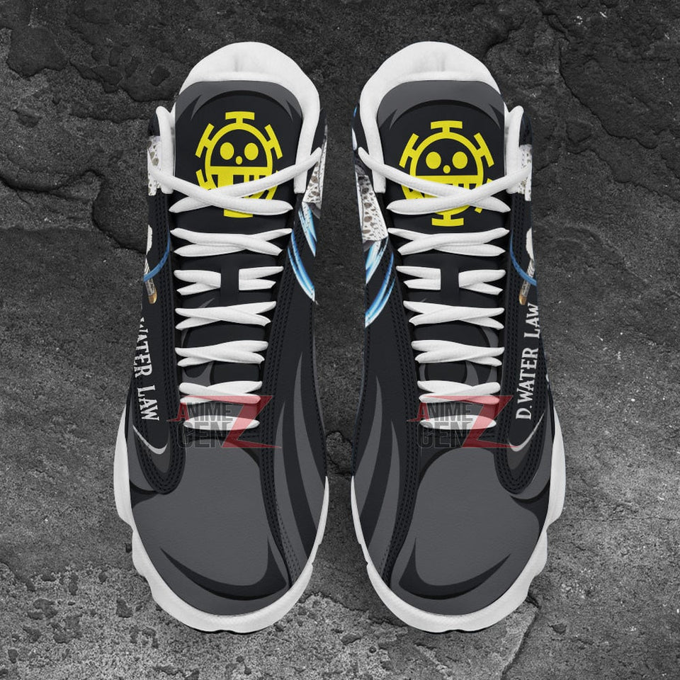 One Piece Water Law Air Jordan 13 Sneakers Custom Anime Shoes