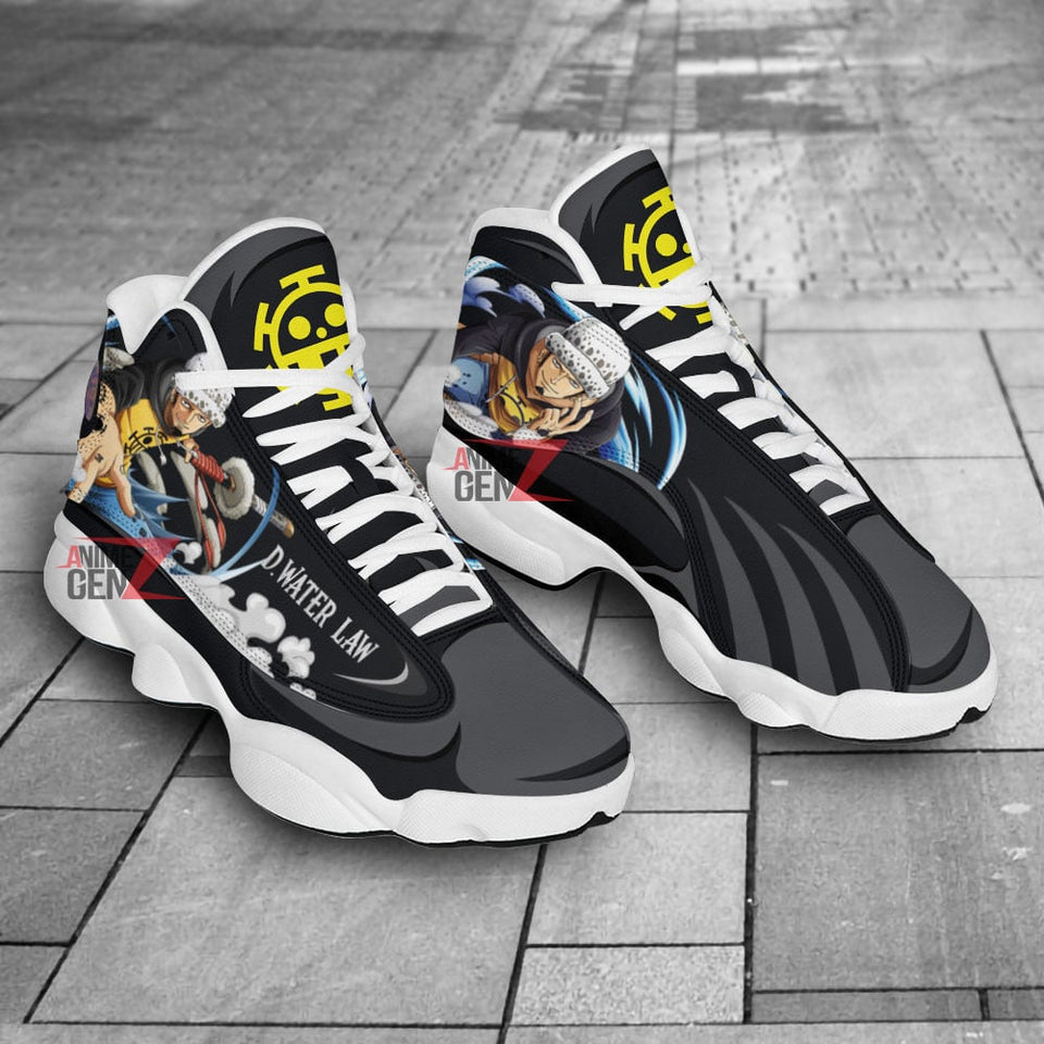 One Piece Water Law Air Jordan 13 Sneakers Custom Anime Shoes