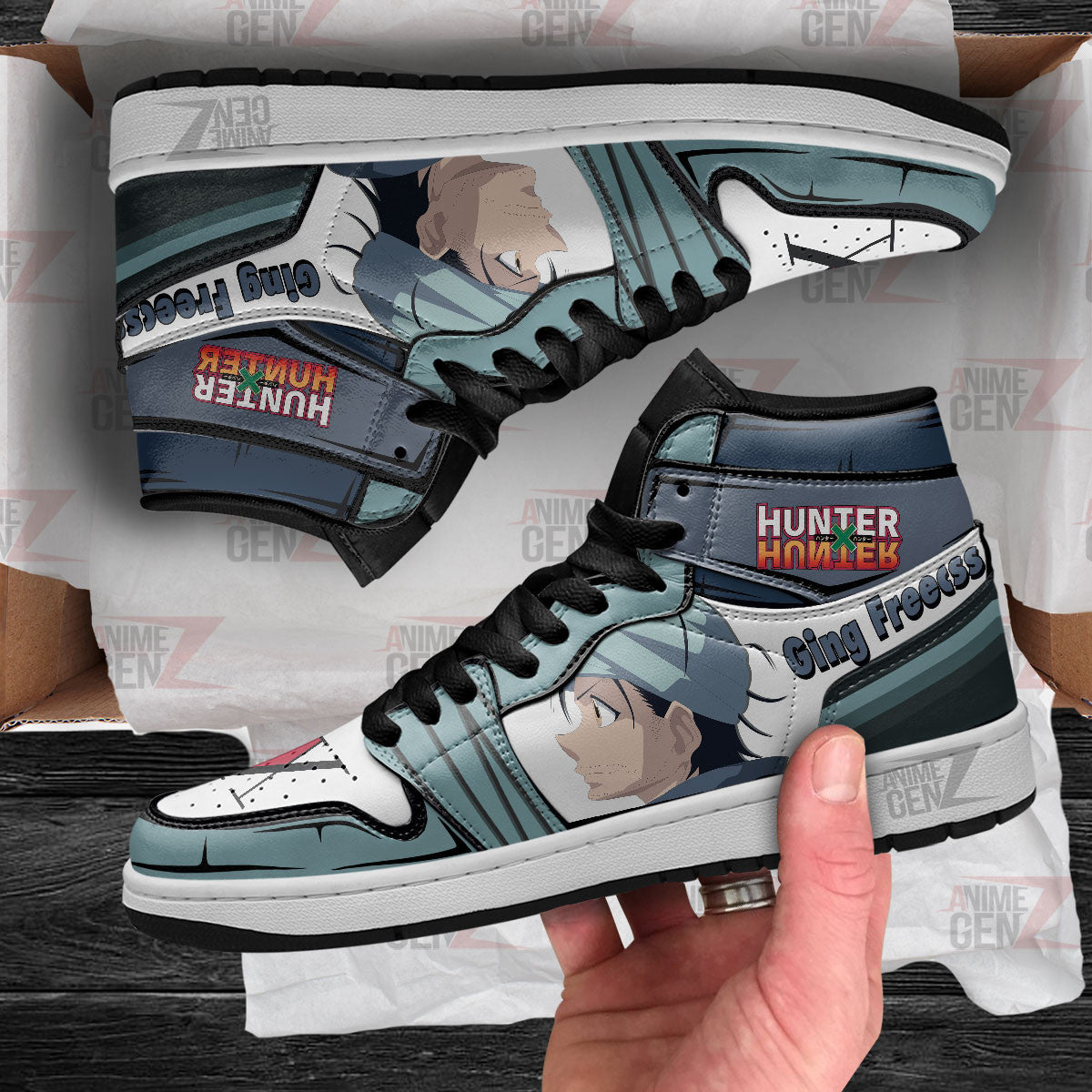 Hunter x Hunter Ging Freecss JD Sneakers Custom Anime Shoes
