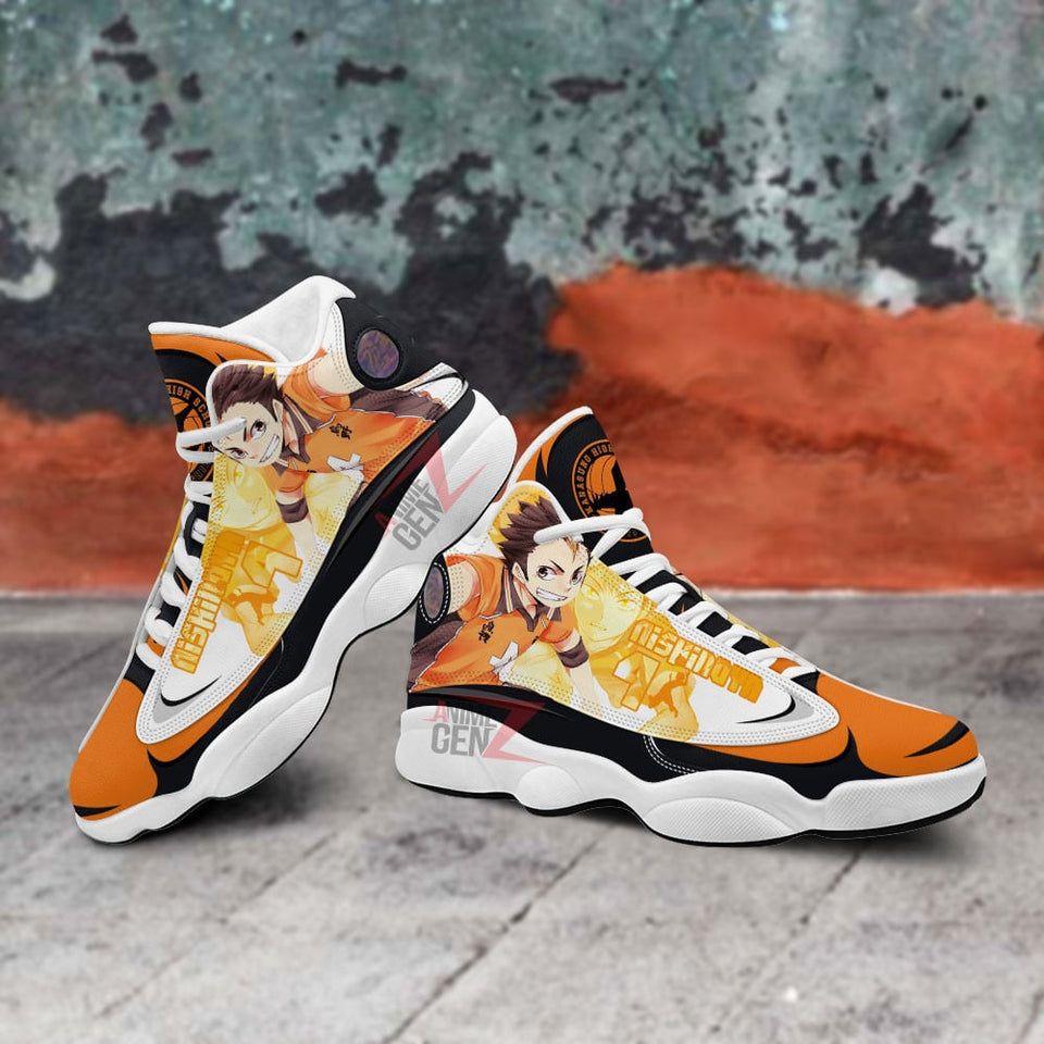 Haikyuu Nishinoya Yuu Air Jordan 13 Sneakers Custom Anime Shoes
