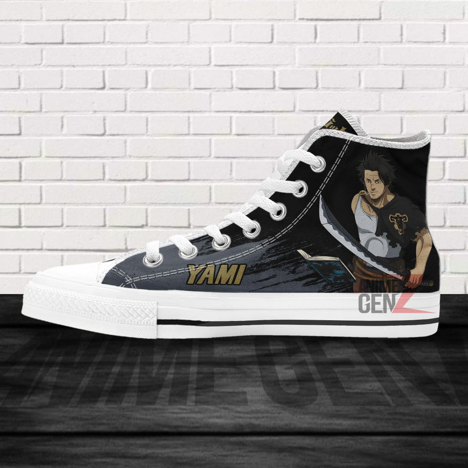 Black Clover Yami Black Bull High Top Shoes Custom Anime Sneakers