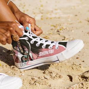 Bleach Shunsui Kyoraku High Top Shoes Custom Anime Sneakers
