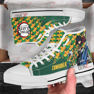 Demon Slayer Giyu Tomioka High Top Shoes Custom Anime Shoes