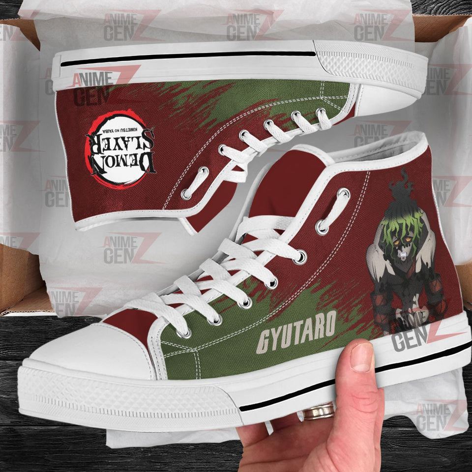 Demon Slayer Gyutaro High Top Shoes Custom Anime Shoes