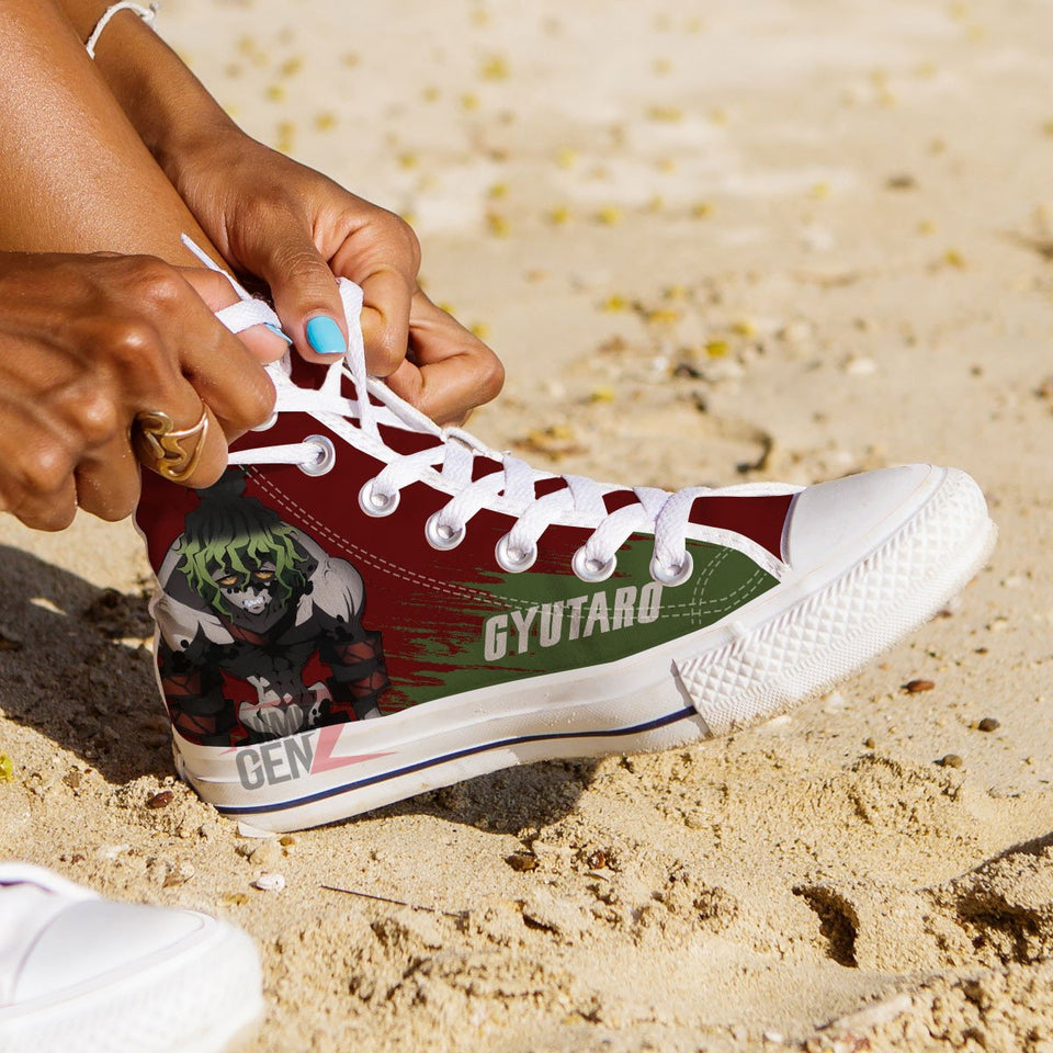 Demon Slayer Gyutaro High Top Shoes Custom Anime Shoes