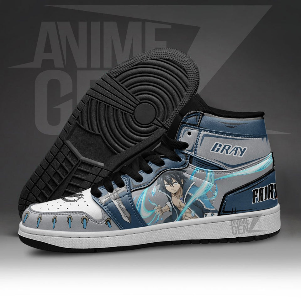 JD Sneakers Fairy Tail Gray Custom Anime Shoes