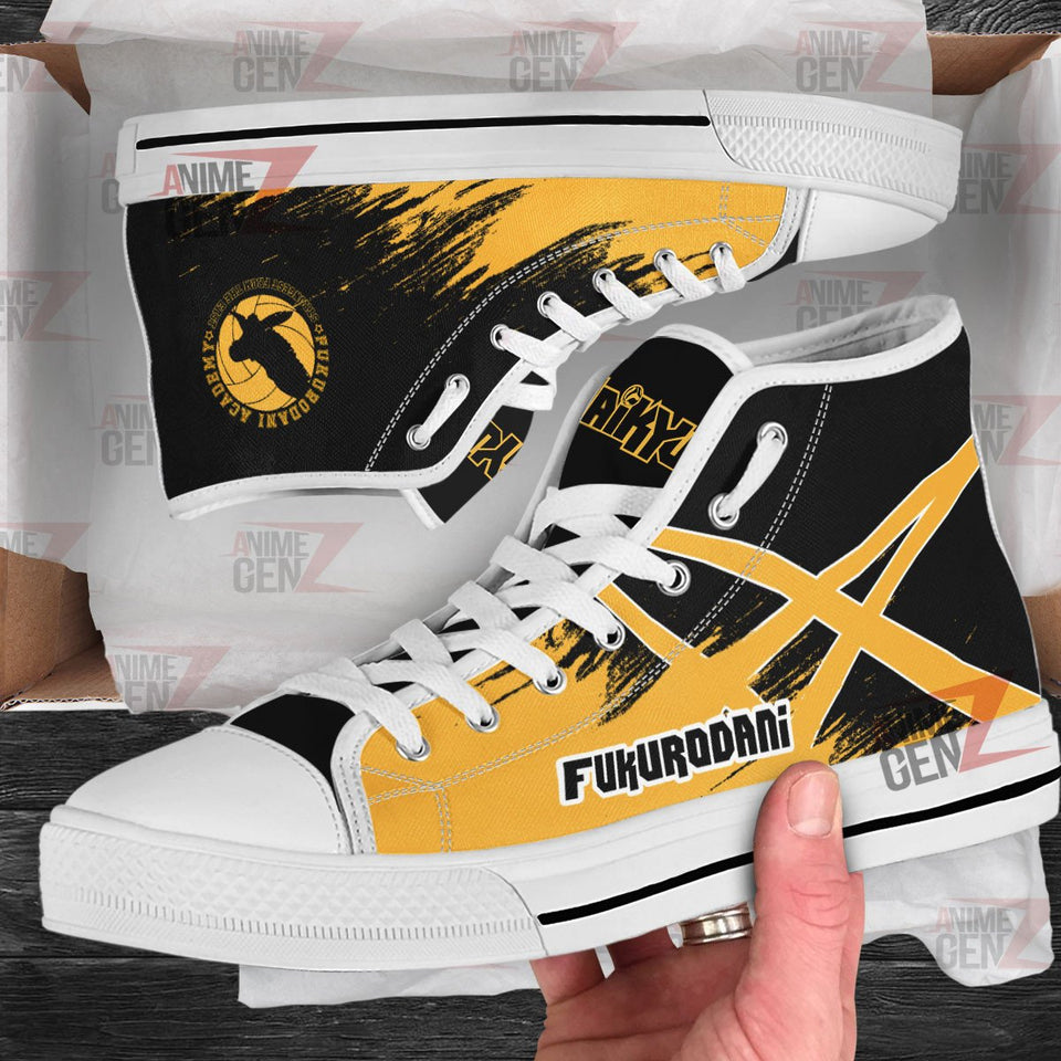 Haikyuu Fukurodani High Top Shoes Custom Anime Shoes
