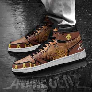 JD Sneakers Fire Force Ogun Montgomery Custom Anime Shoes