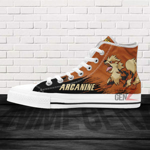 Pokemon Arcanine High Top Shoes Custom Anime Sneakers