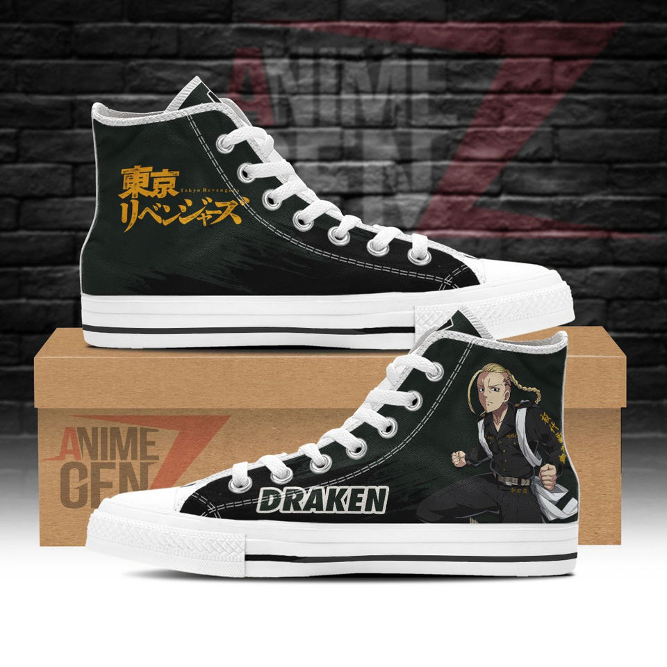 Tokyo Revengers Draken High Top Shoes Custom Anime Shoes