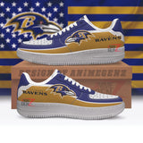 Baltimore Ravens Air Sneakers NFL Custom Sports Shoes