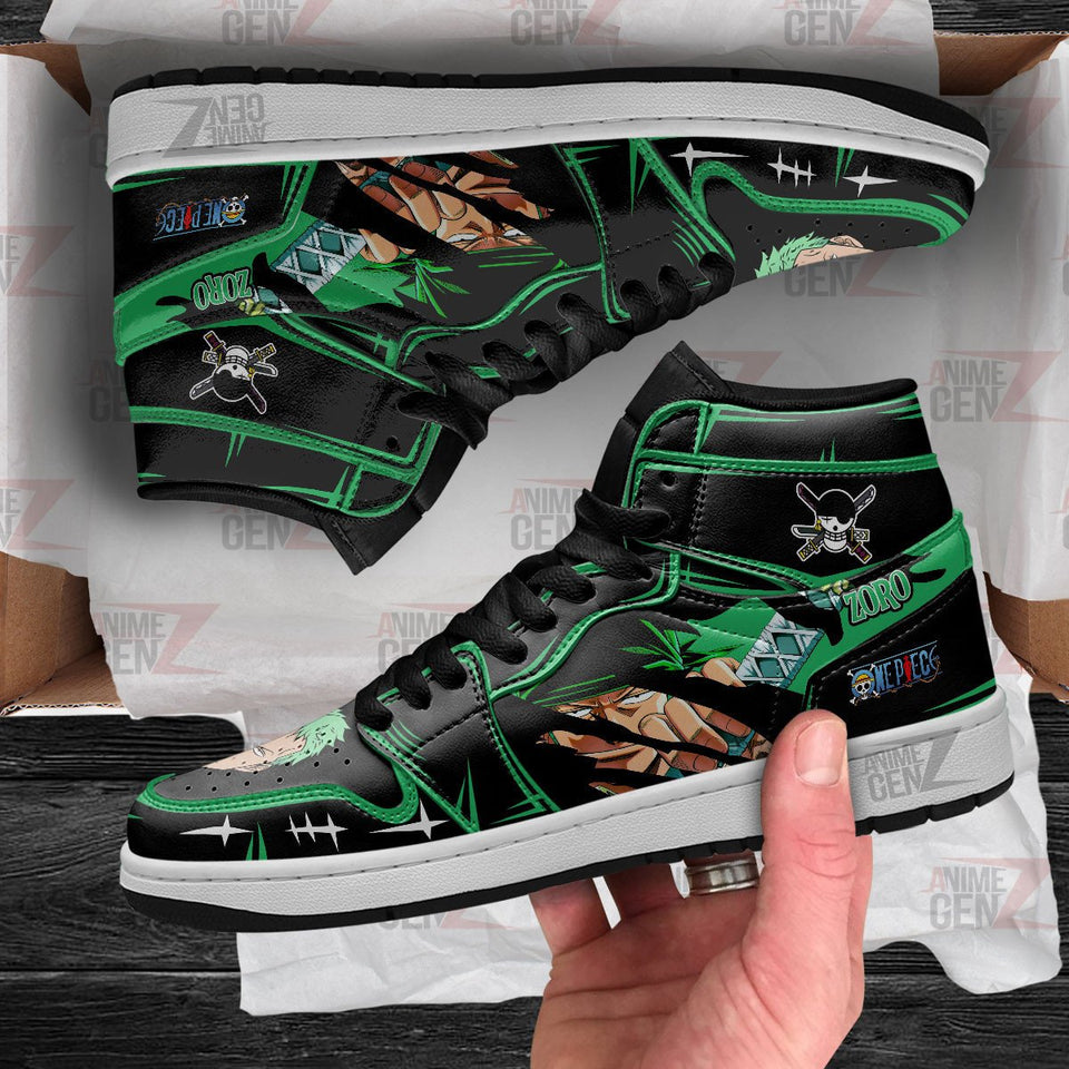 One Piece Roronoa Zoro JD Sneakers Custom Anime Shoes