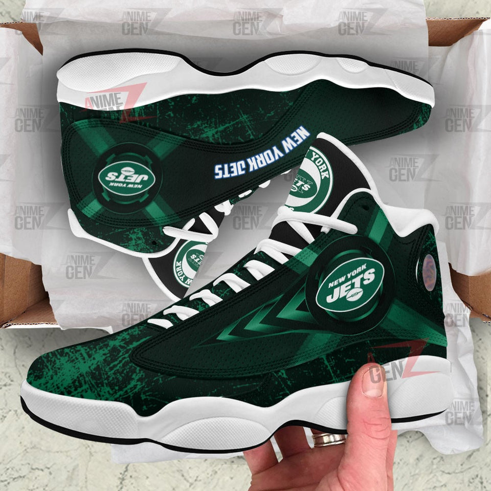 New York Jets Air Jordan Sneakers 13 NFL Custom Sport Shoes